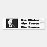 Hockeyflickabildekal