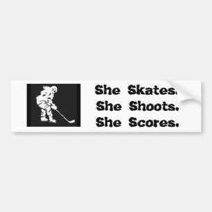 Hockeyflickabildekal Bildekal