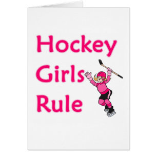 Hockeyflickor härskar hälsningskort