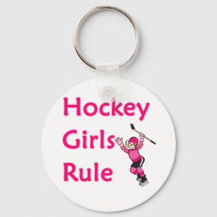 Hockeyflickor härskar nyckelring