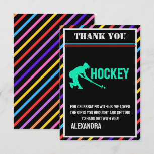Hockeyfödelsedagsfest, Hockeyflicka spelare Tack Kort