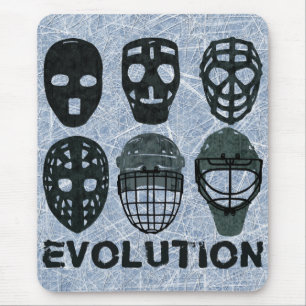 Hockeygoalien maskerar evolution musmatta