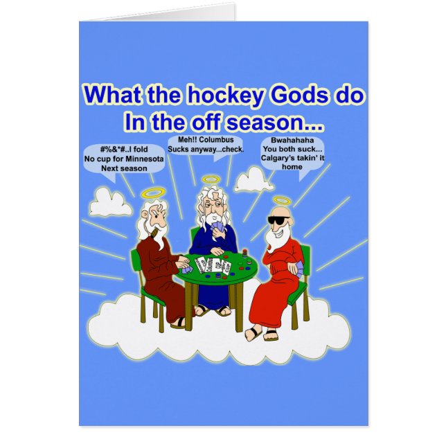 Hockeygudkort Hälsningskort (Framsidan)
