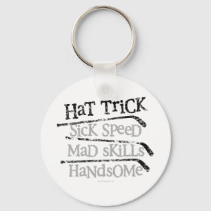 Hockeyhatttrick Nyckelring