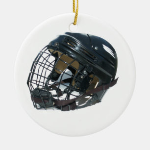 Hockeyhjälm Julgransprydnad Keramik