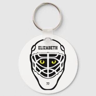 Hockeykatten synar hjälmen Keychain Nyckelring