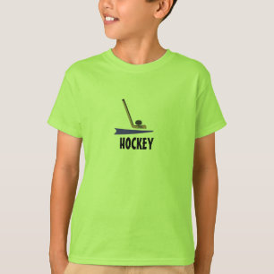 Hockeyklubba och puck tee shirt