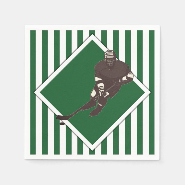 Hockeylag Green Pappersservett (Framsidan)