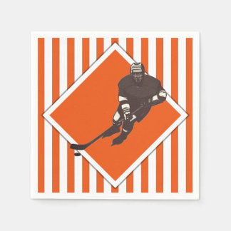 Hockeylag Orange Pappersservett