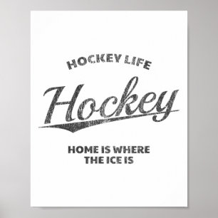 Hockeyliv, Hemma är där isen är, Hockey Poster