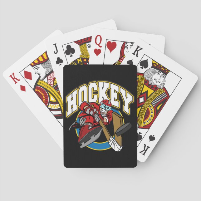 Hockeylogotyp Spel Kort (Baksidan)