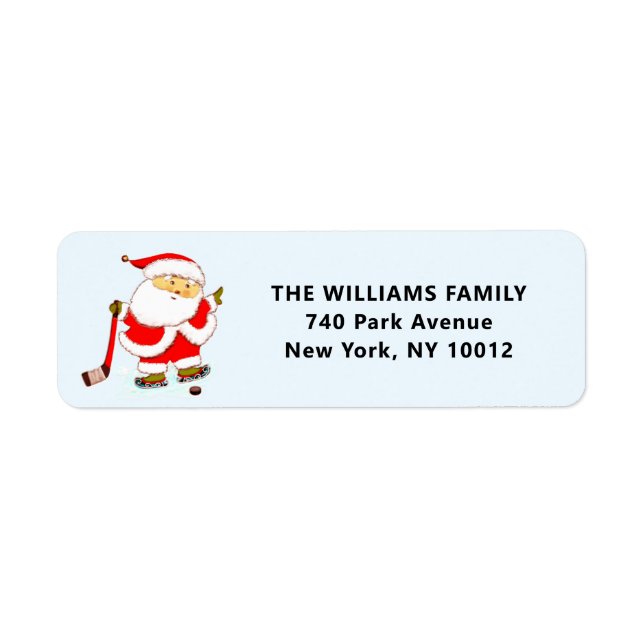 Hockeylov Returadress Etikett (Framsidan)