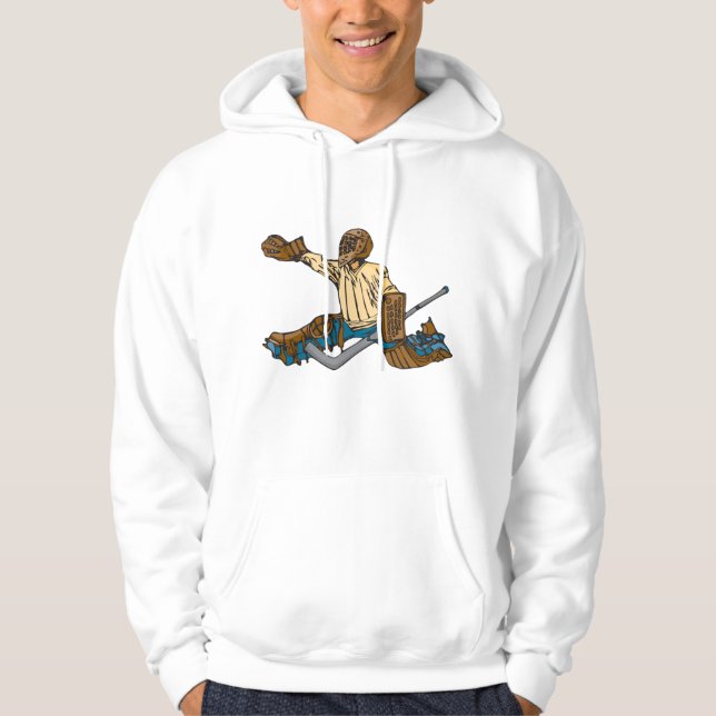 Hockeymålvakt Hoodie (Framsida)