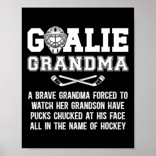 Hockeymålvakt Mormor till en hockeymålvakt Mormor Poster