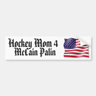 Hockeymamma 4 McCain Palin Bildekal