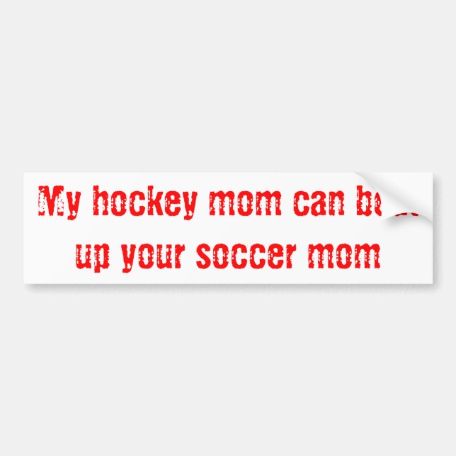 Hockeymamma Bildekal (Framsidan)