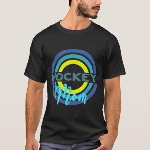 Hockeymamma med moderna hockeycirklar t shirt