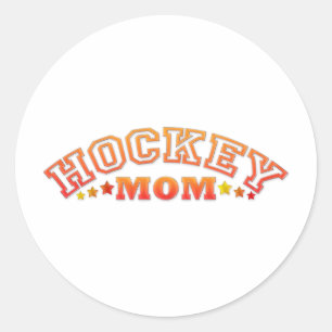 Hockeymamma Runt Klistermärke