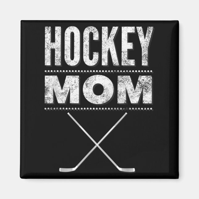 Hockeymamma-tröja för mors dag magnet (Framsidan)