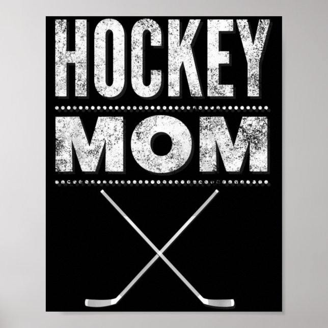 Hockeymamma-tröja för mors dag poster (Framsidan)
