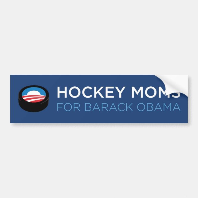 Hockeymammor för Barack Obama Bildekal (Framsidan)