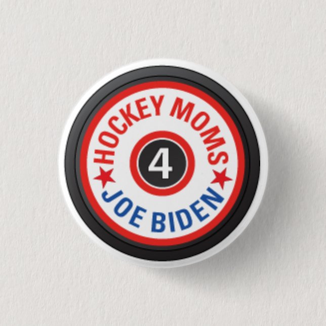 Hockeymammor för Biden knäppas Knapp (Framsida)