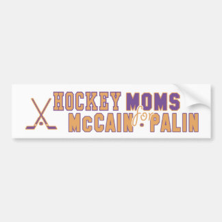 Hockeymammor för den McCain Palin bildekalet Bildekal