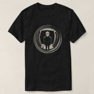 Hockeymask Slasher Dörr Titthål T Shirt