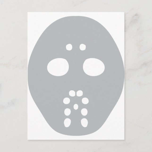 hockeymask vykort (Framsida)