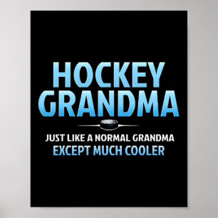 Hockeymormor Rolig ishockey mormor mor Poster