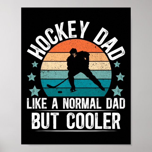 Hockeypappa Definition Ishockeyspelare Pappa Hocke Poster (Framsidan)