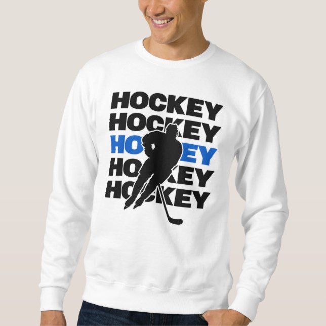 Hockeypappa Lång Ärmad Tröja (Framsida)