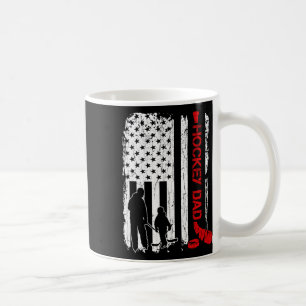Hockeypappagåva Hockey Amerikansk flagga för kvinn Kaffemugg