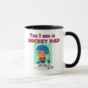 HockeypappaT-tröja och gåvor Mugg