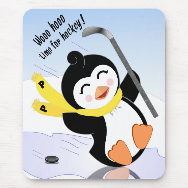Hockeypingvin Mousepad Musmatta (Framsidan)