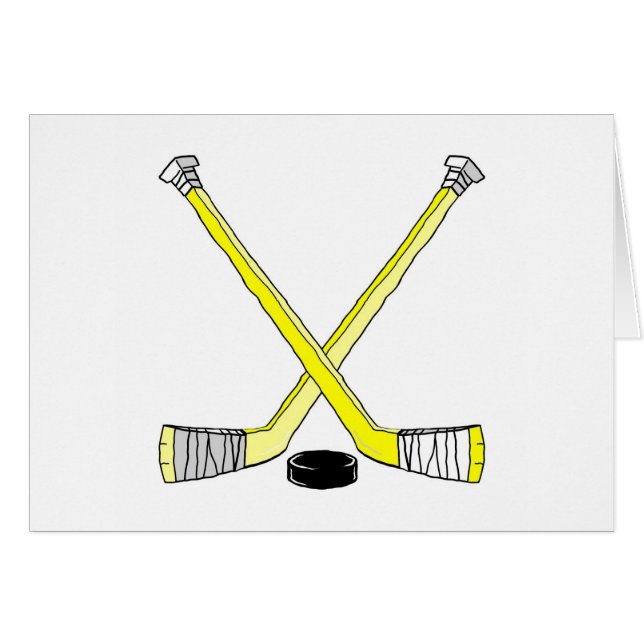 Hockeypinnar Hälsningskort (Framsidan Horizontal)