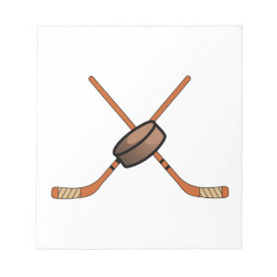 Hockeypinnar & Puck Anteckningsblock