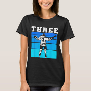 Hockeypojken 3-årsdag Tre ishockeyfödelsedagsfiran T Shirt