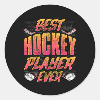 Hockeypresent Och Landhockey - Bhpe Design För Tr Runt Klistermärke