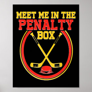 Hockeypresenter och landhockey -straffbox topp för poster