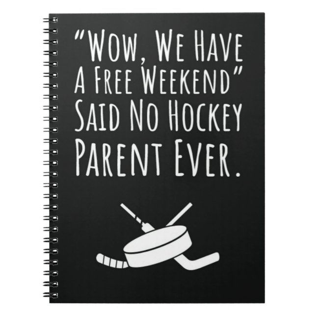 Hockeypresenter till Mamma Barn Pappa Farfar Mormo Anteckningsbok (Framsidan)