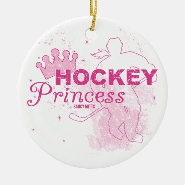 HockeyPrincess Julgransprydnad Keramik (Framsidan)