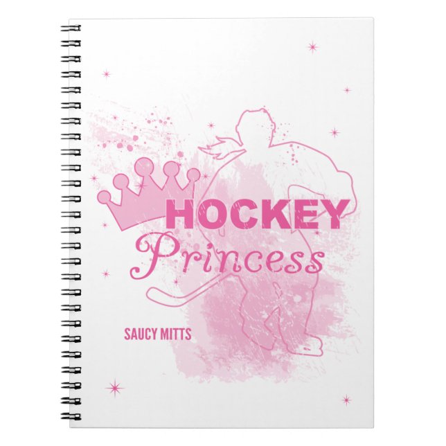 Hockeyprinsessa Anteckningsbok Med Spiral (Framsidan)