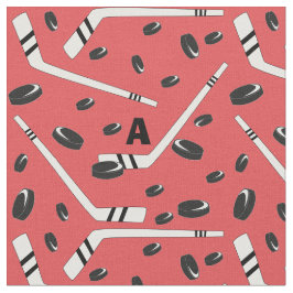 Hockeypucks och pinnar tyg