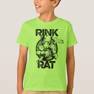 Hockeyrinka råtta t-shirt