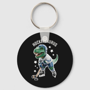 Hockeysaurus Hockey Dinosaur Pojkar Hockey Pyjamas Nyckelring