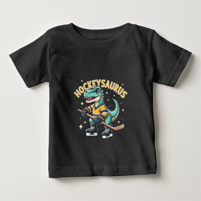 Hockeysaurus Ice Hockey Dinosaur Älskare T Shirt (Framsida)