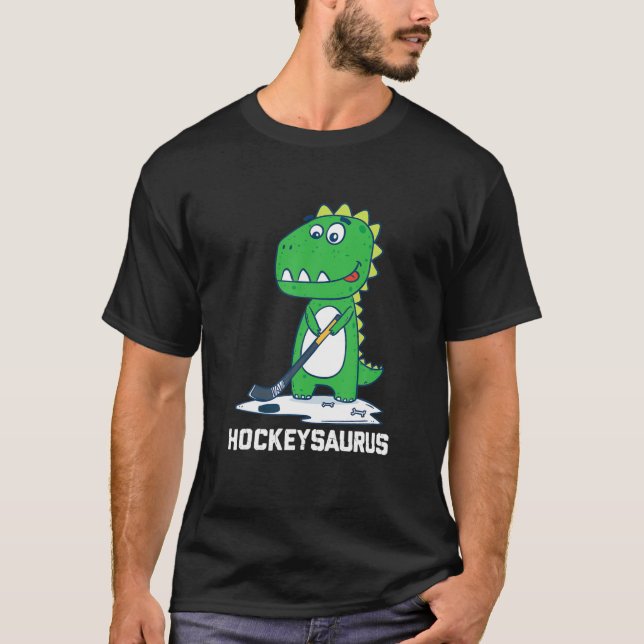 Hockeysaurus Rex Hockey Dinosaur Boys Girls Kids C T Shirt (Framsida)