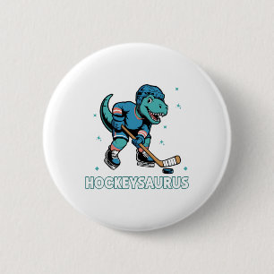 Hockeysaurus Rolig Dinosaurie Trex Hockey Barn Hoc Knapp