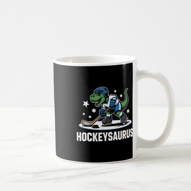 Hockeysaurus T-rex Hockey Dinosaur _1  Kaffemugg (Höger)